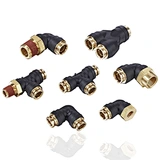 DOT Plastic Air Brake Fittings Certified Safe Parts for Heavy Duty Truck Brake Systems